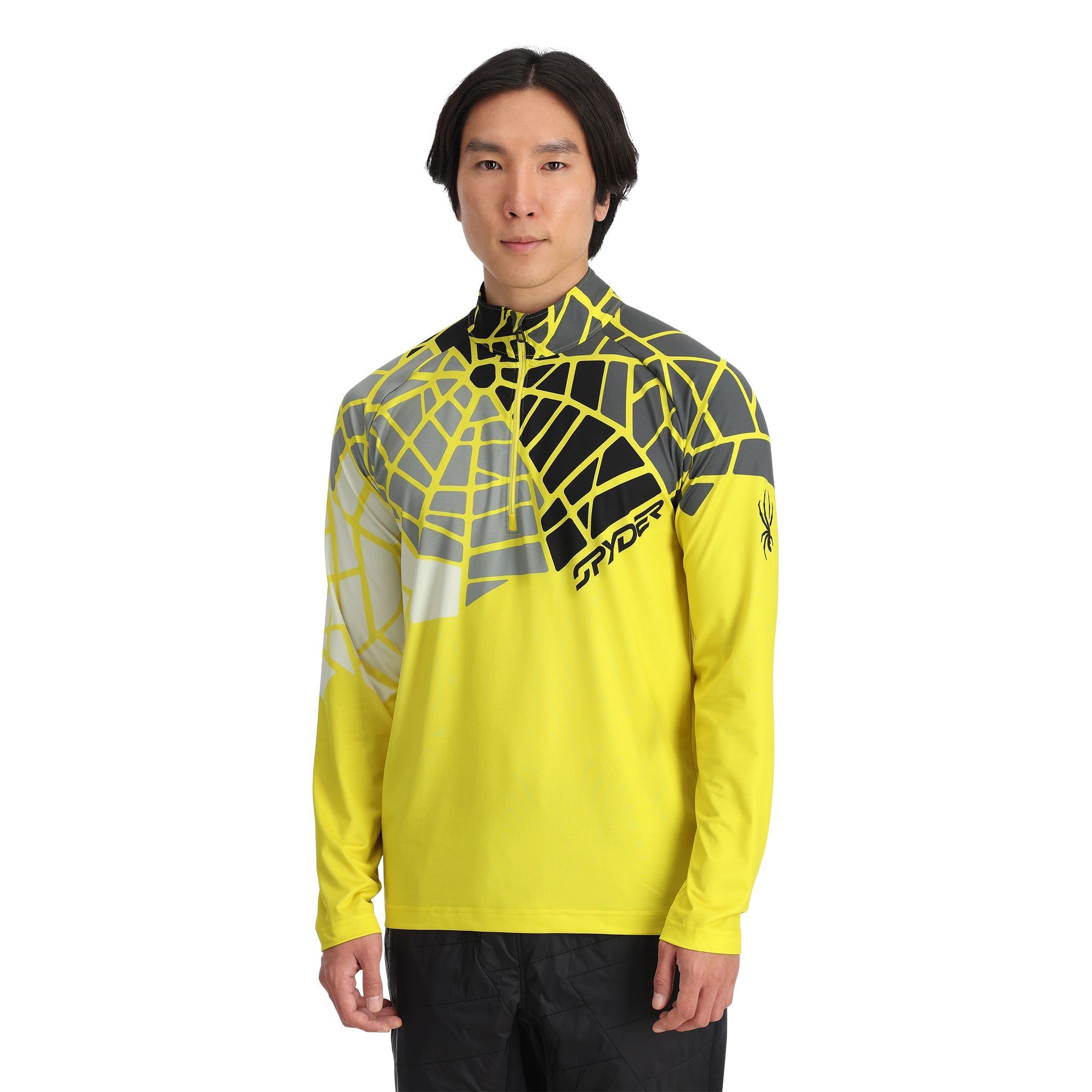 Legacy Half Zip - Acid Yellow | Spyder Europe