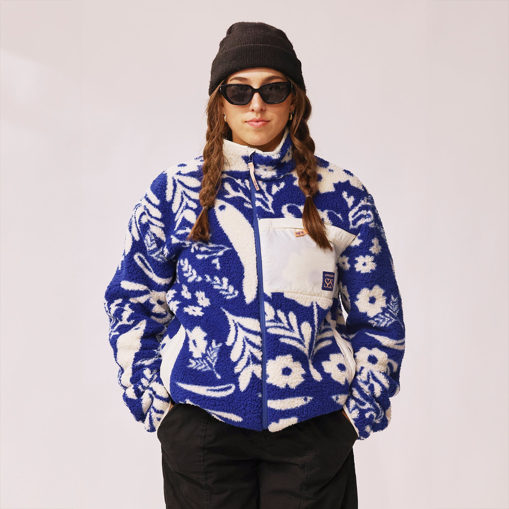 Unisex Society Fleece Jacket - Society Electric Blue | Spyder Europe