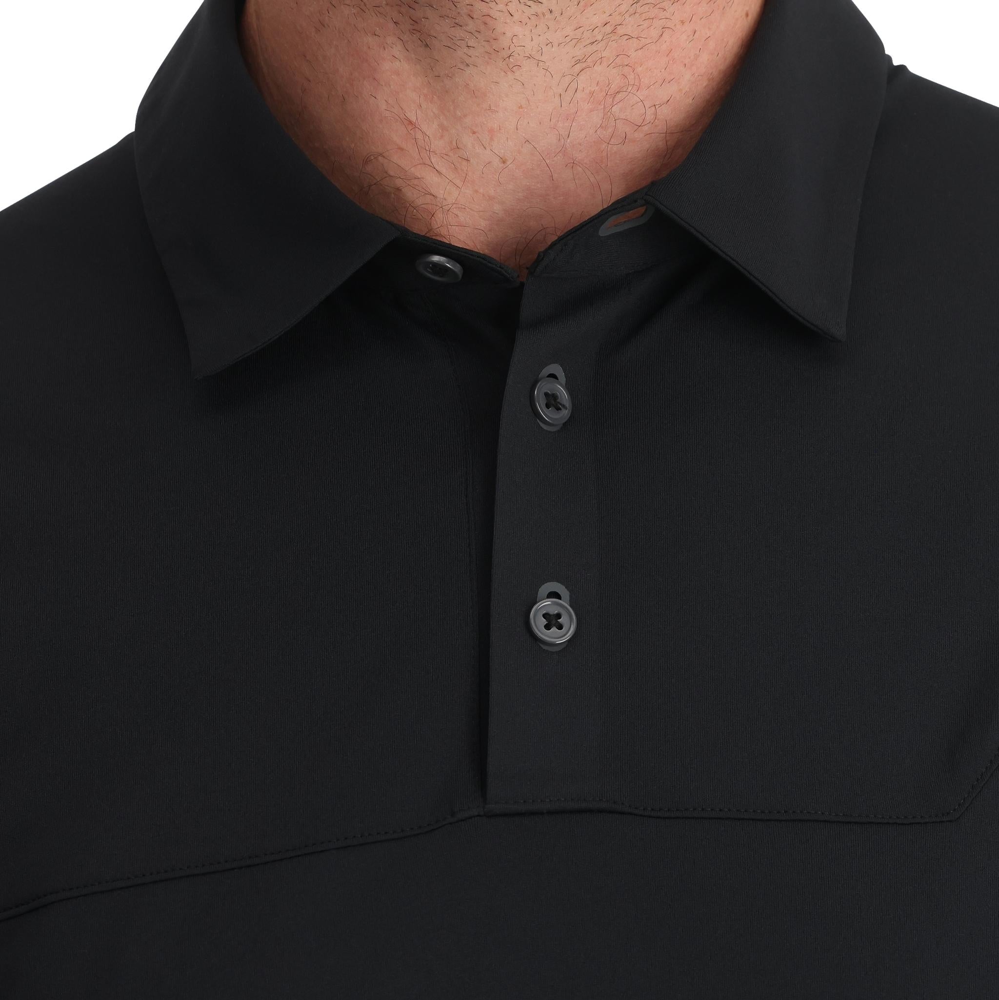 Men Links Short Sleeve Tech Polo - Black | Spyder Europe
