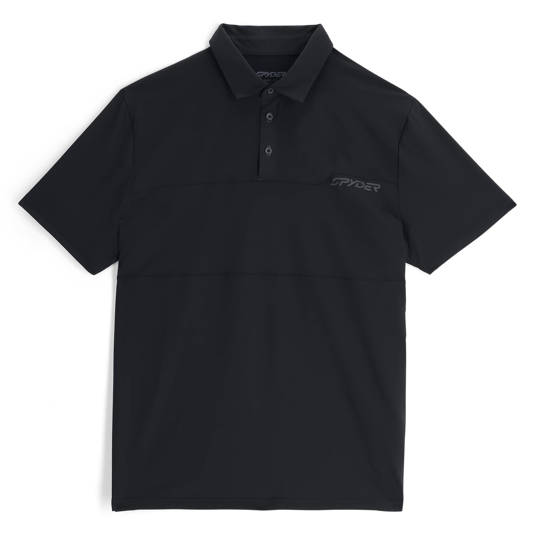 Links Short Sleeve Tech Polo - Black | Spyder Europe