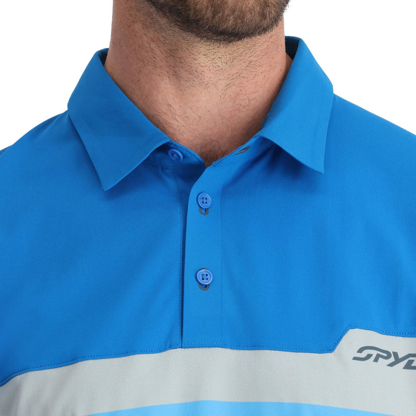 Men Links Short Sleeve Tech Polo - Cobalt
