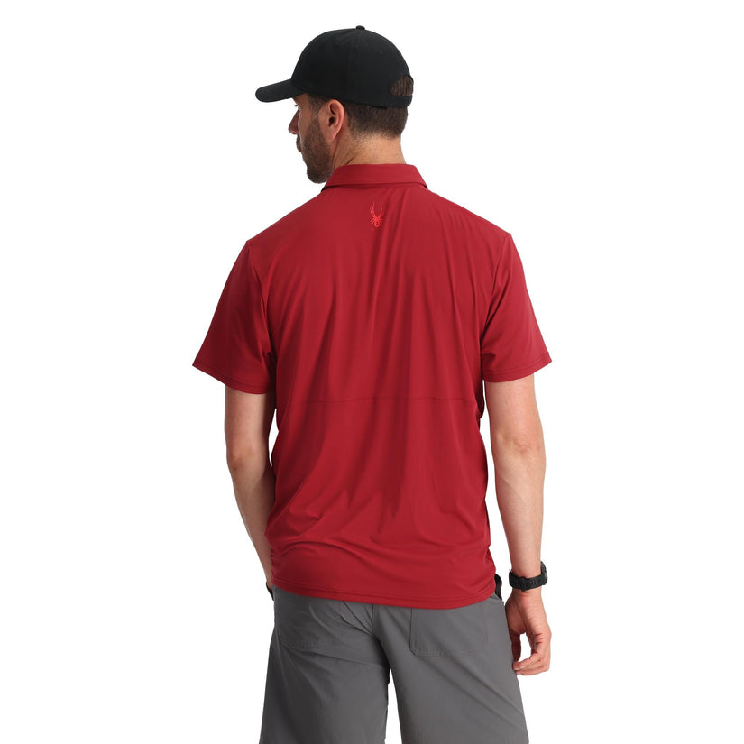 Links Short Sleeve Tech Polo - Raw Denim