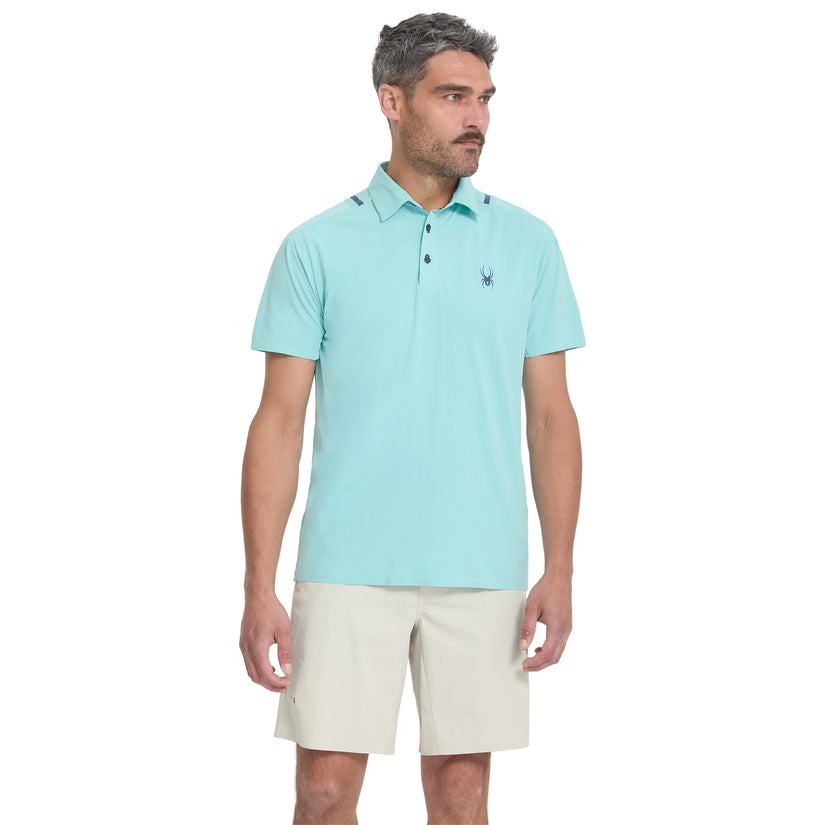 Pinnacle Short Sleeve Polo - Glacier Blue