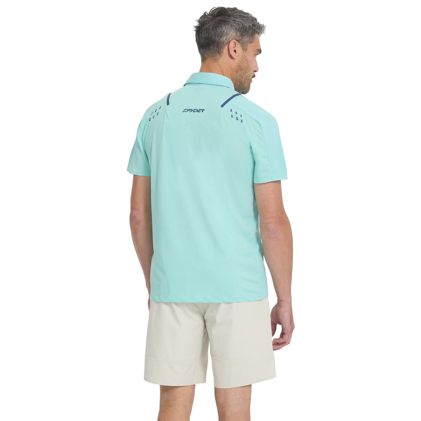 Pinnacle Short Sleeve Polo - Glacier Blue