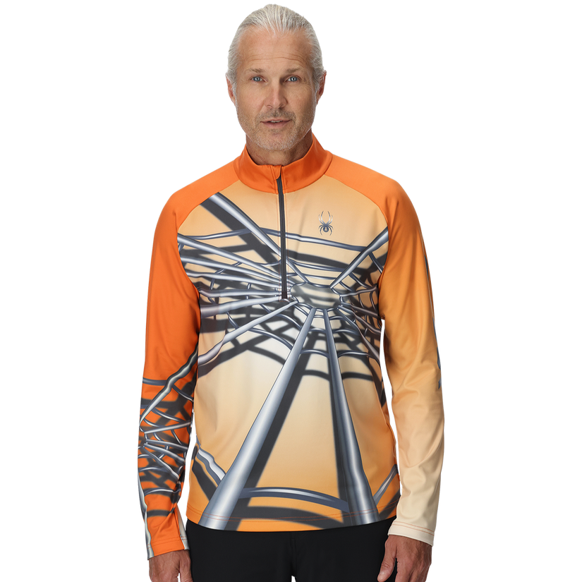 Mens Legacy Half Zip - Flash Orange