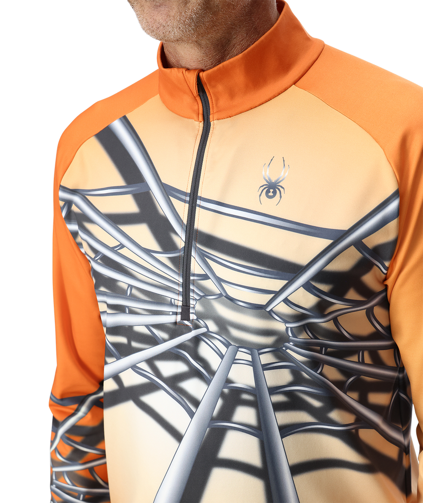 Mens Legacy Half Zip - Flash Orange