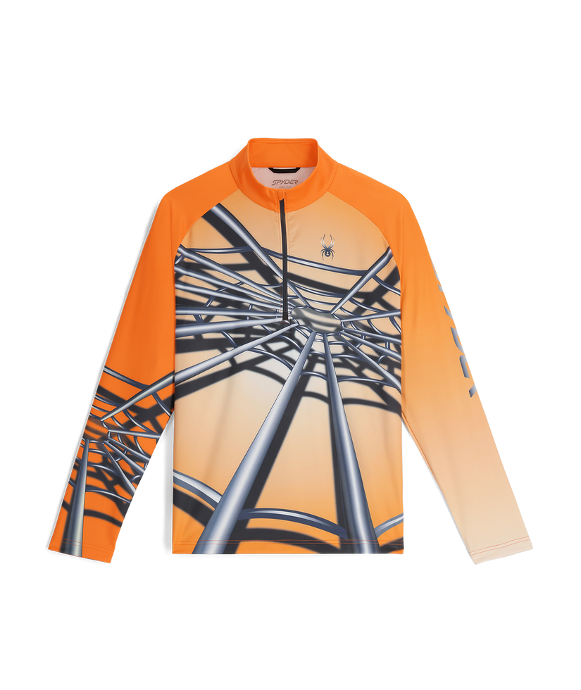 Mens Legacy Half Zip - Flash Orange