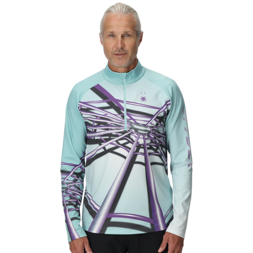 Mens Legacy Half Zip - Glacier Blue