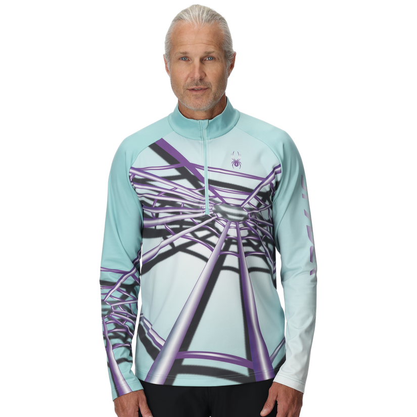 Mens Legacy Half Zip - Glacier Blue
