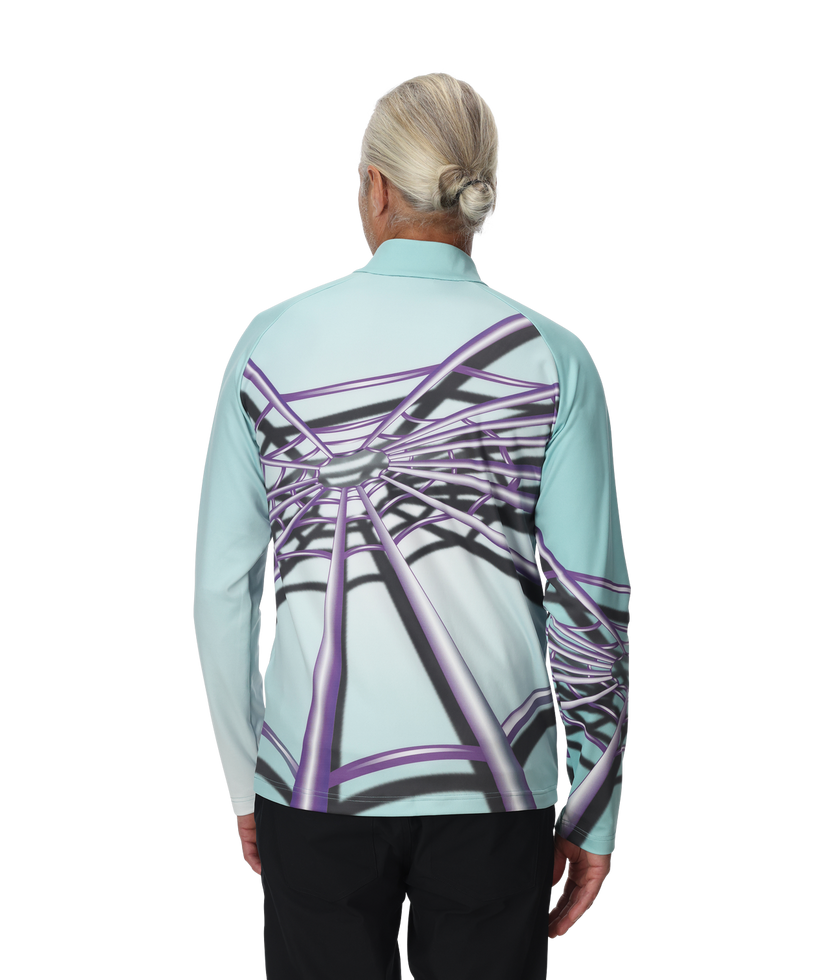 Mens Legacy Half Zip - Glacier Blue