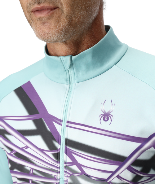 Mens Legacy Half Zip - Glacier Blue