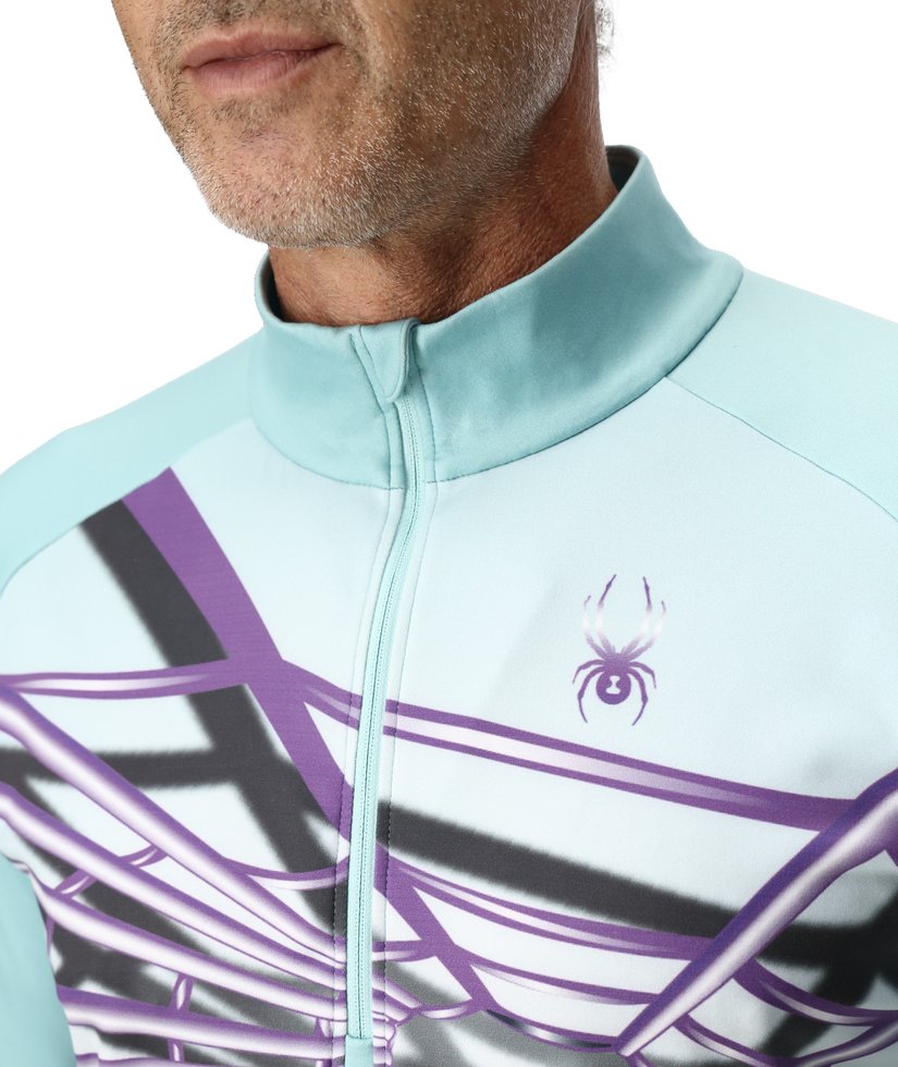 Mens Legacy Half Zip - Glacier Blue