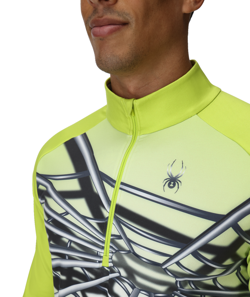 Mens Legacy Half Zip - Lime
