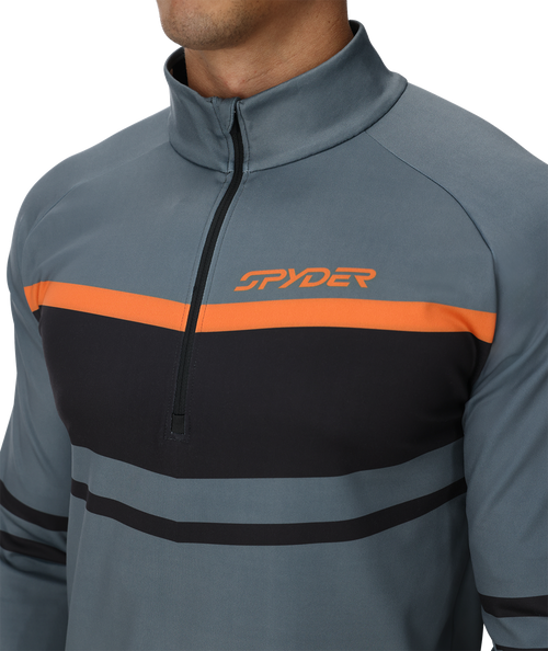 Mens Legacy Half Zip - Slate Blue