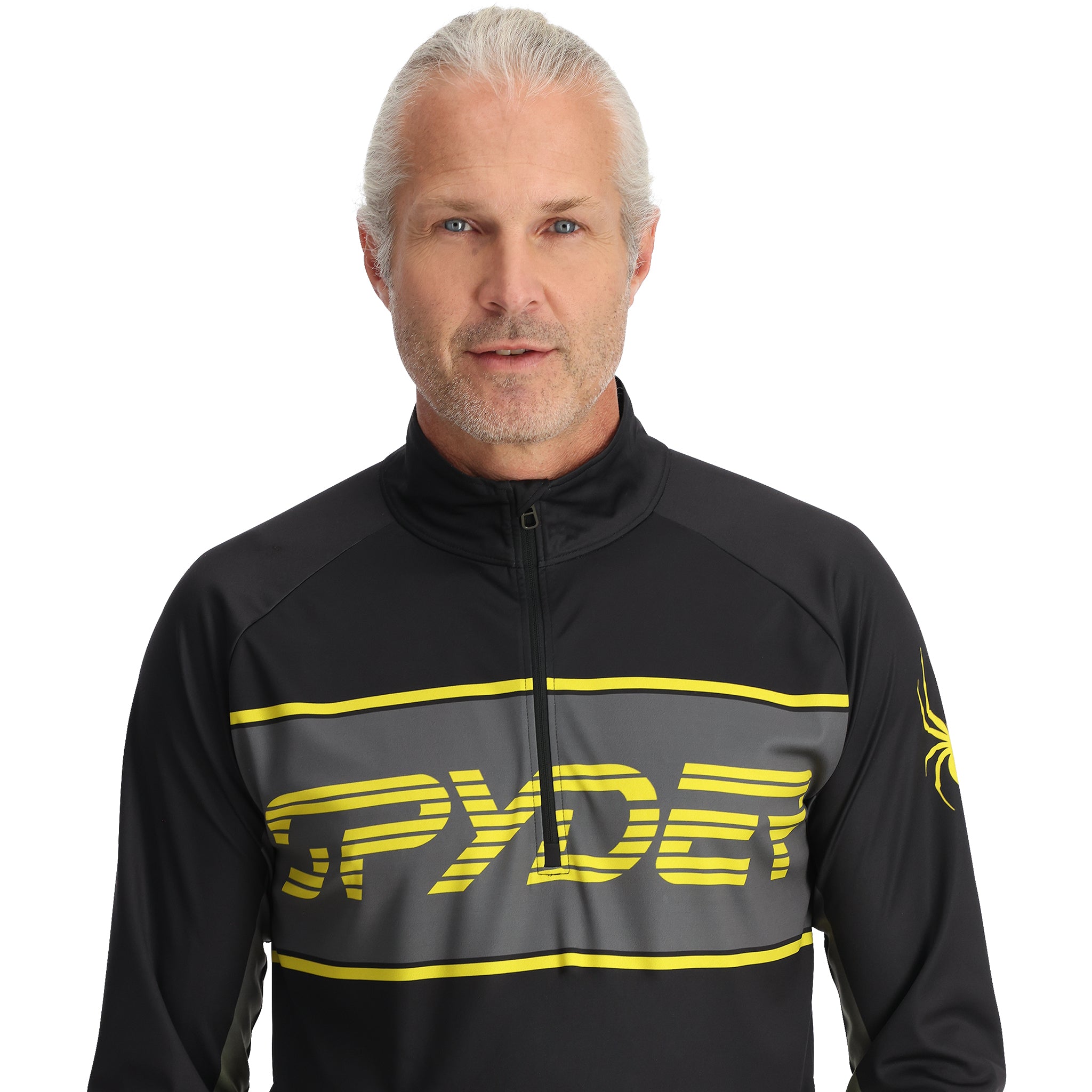 Paramount Half Zip - Acid Yellow | Spyder Europe