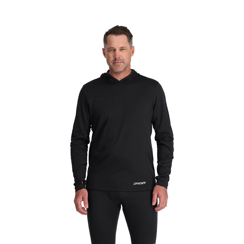 Mens Charger Hoodie Black Spyder Europe