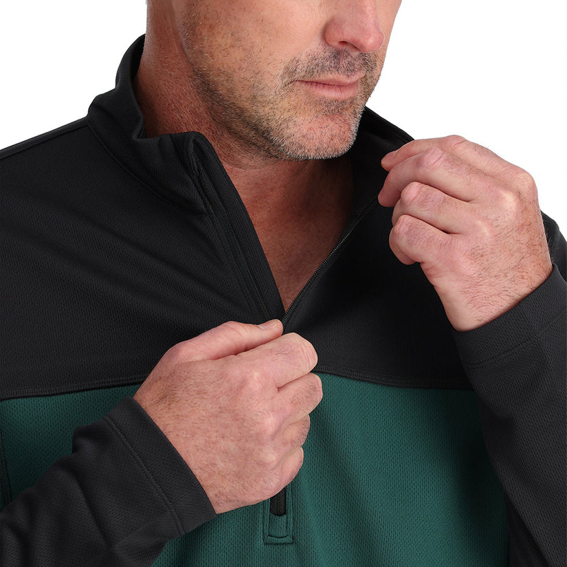 Charger 1/2 Zip - Cypress Green