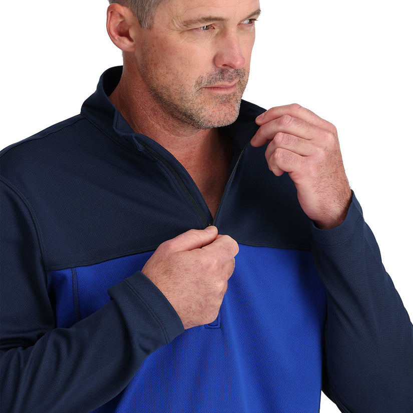 Mens Charger 1/2 Zip - Electric Blue