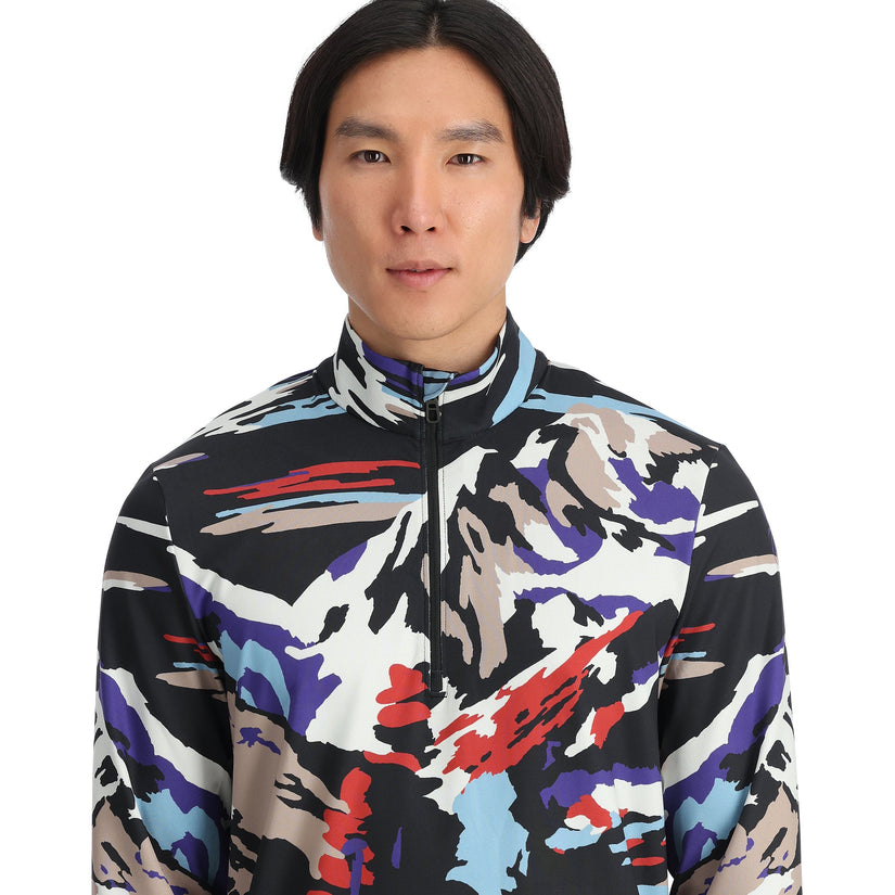 Podium Half Zip - Paint By Numbers Purple Flash
