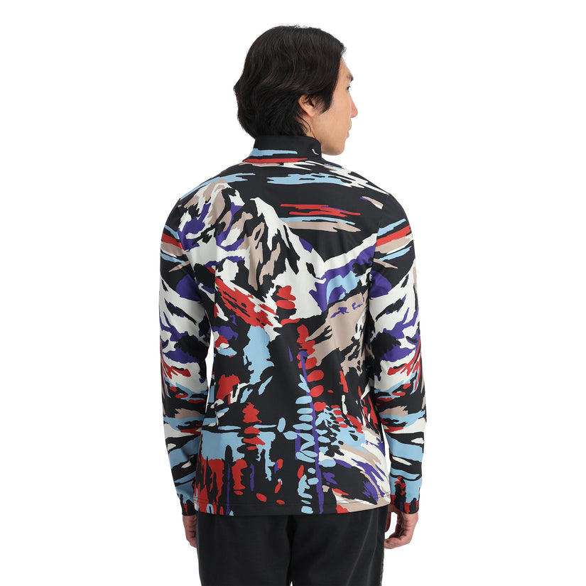 Podium Half Zip - Paint By Numbers Purple Flash