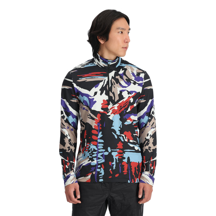 Podium Half Zip - Paint By Numbers Purple Flash