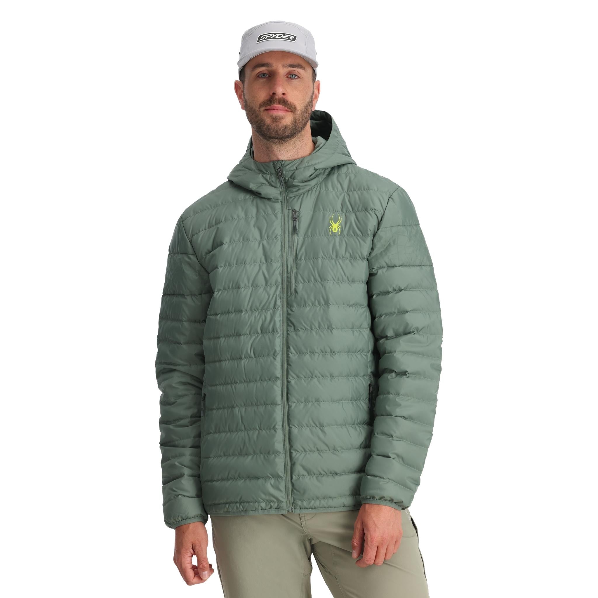 Mens Zenith Hooded - Spruce Green | Spyder Europe