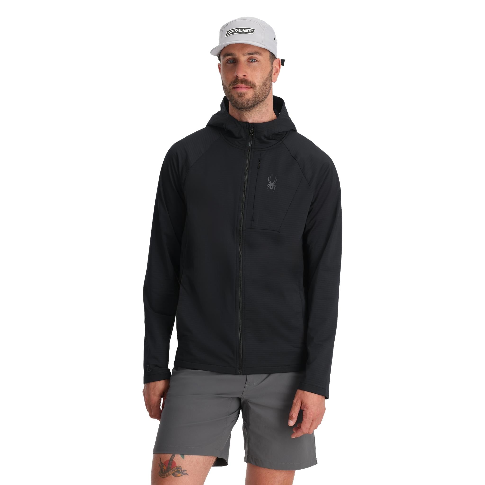 Gridweb Hoodie - Black | Spyder Europe