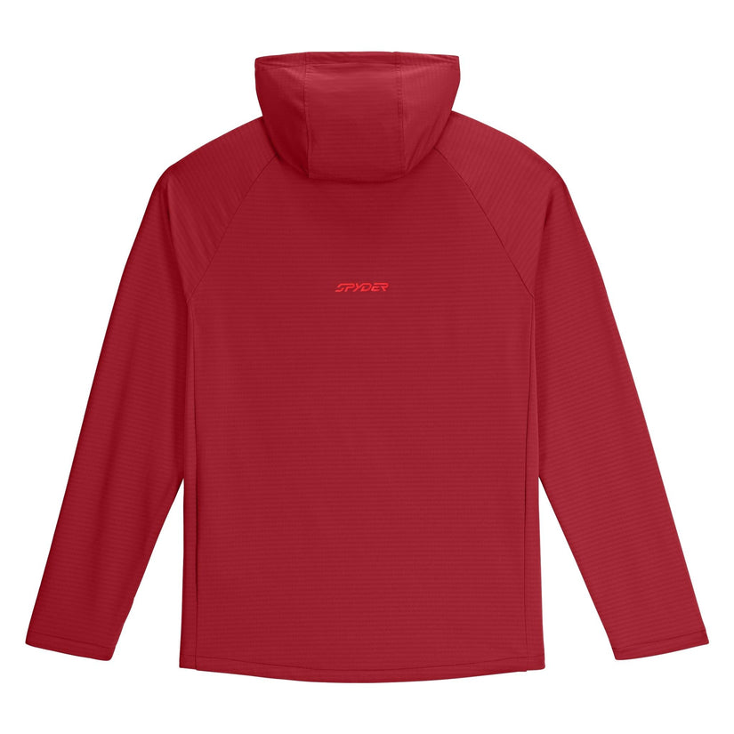 Mens Gridweb Hoodie - Raw Denim
