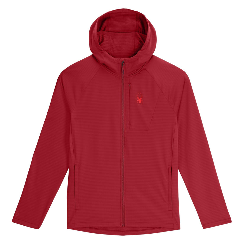 Mens Gridweb Hoodie - Raw Denim