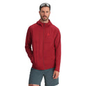 Mens Gridweb Hoodie - Raw Denim