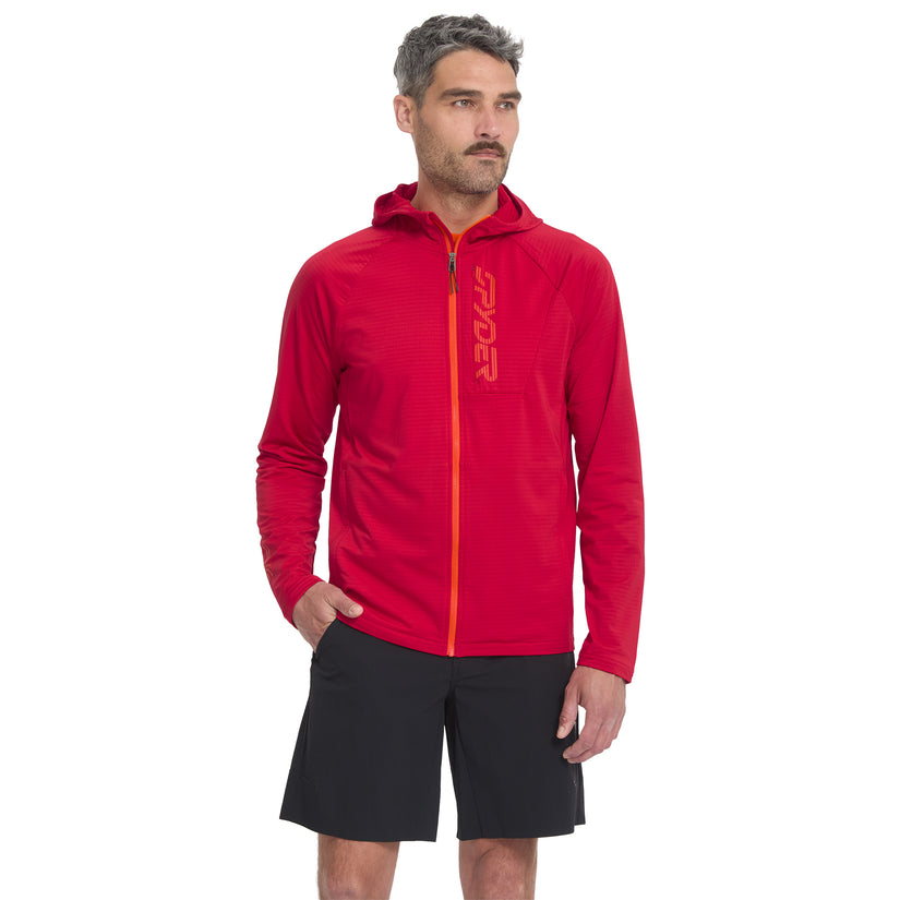 Gridweb Hoodie - Spyder Red