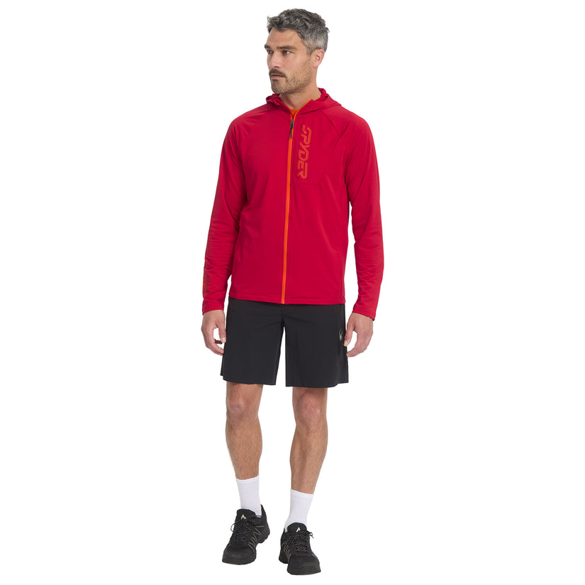 Gridweb Hoodie - Spyder Red