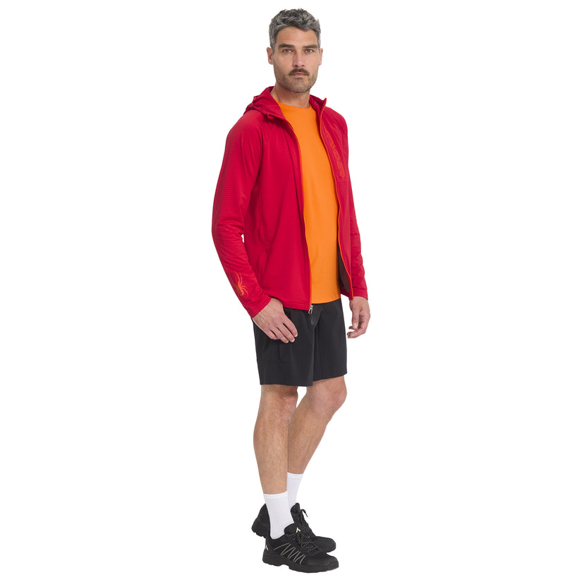 Gridweb Hoodie - Spyder Red