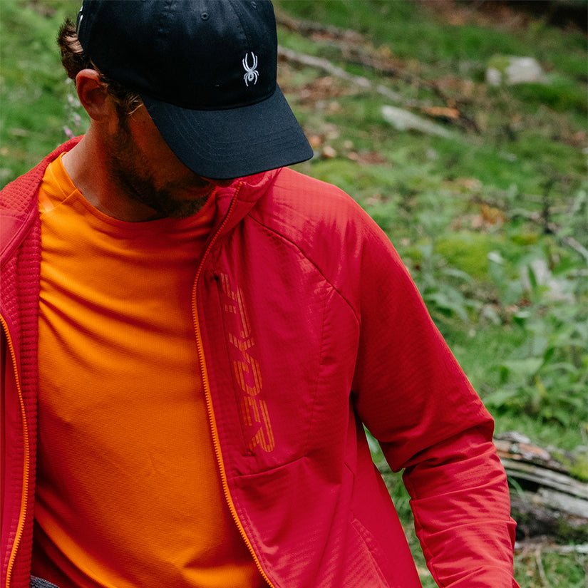 Gridweb Hoodie - Spyder Red