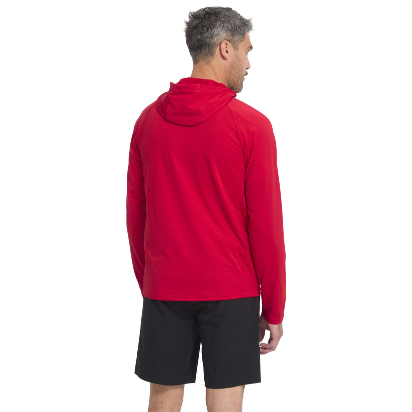 Gridweb Hoodie - Spyder Red