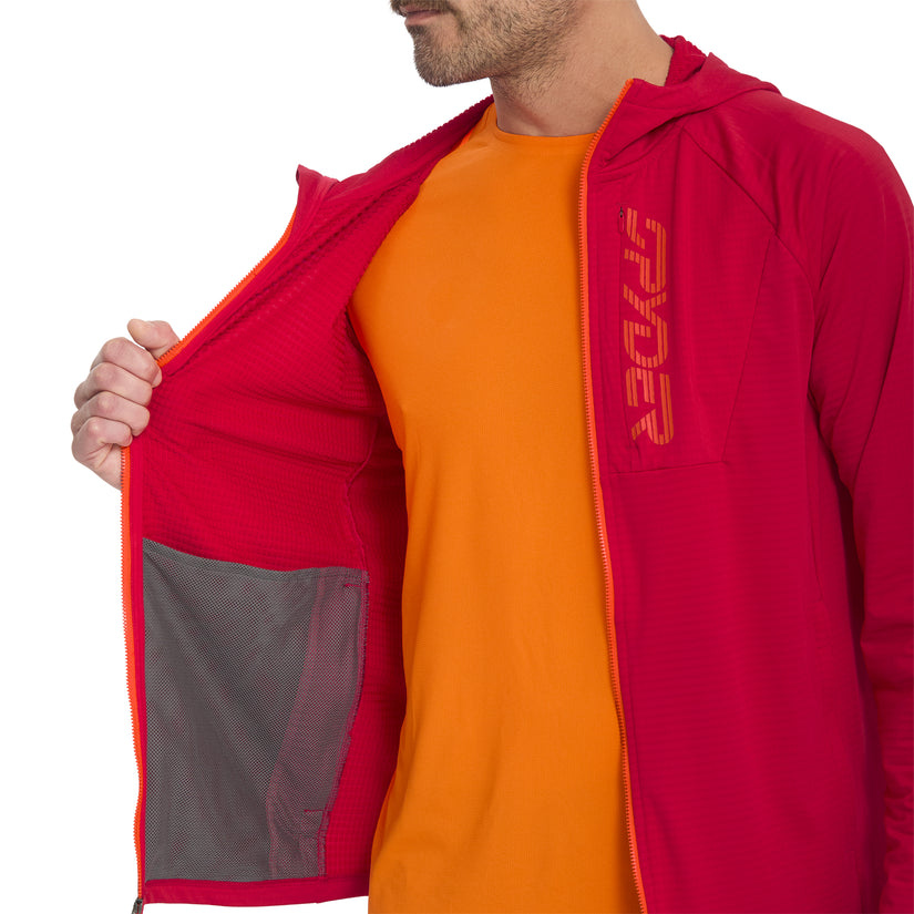 Gridweb Hoodie - Spyder Red