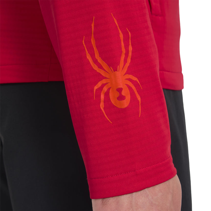 Gridweb Hoodie - Spyder Red