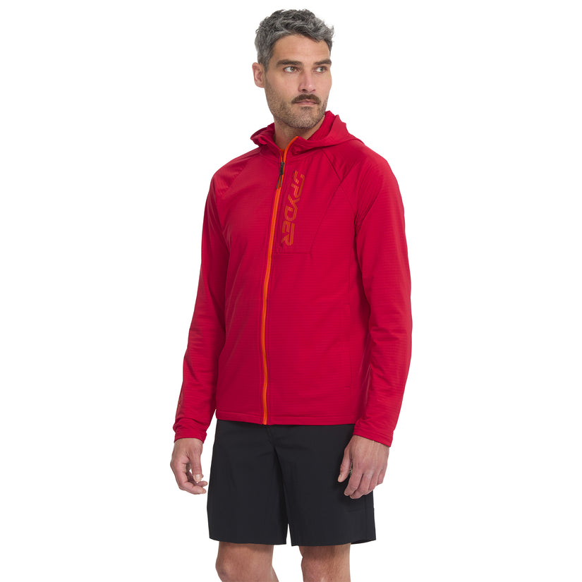 Gridweb Hoodie - Spyder Red