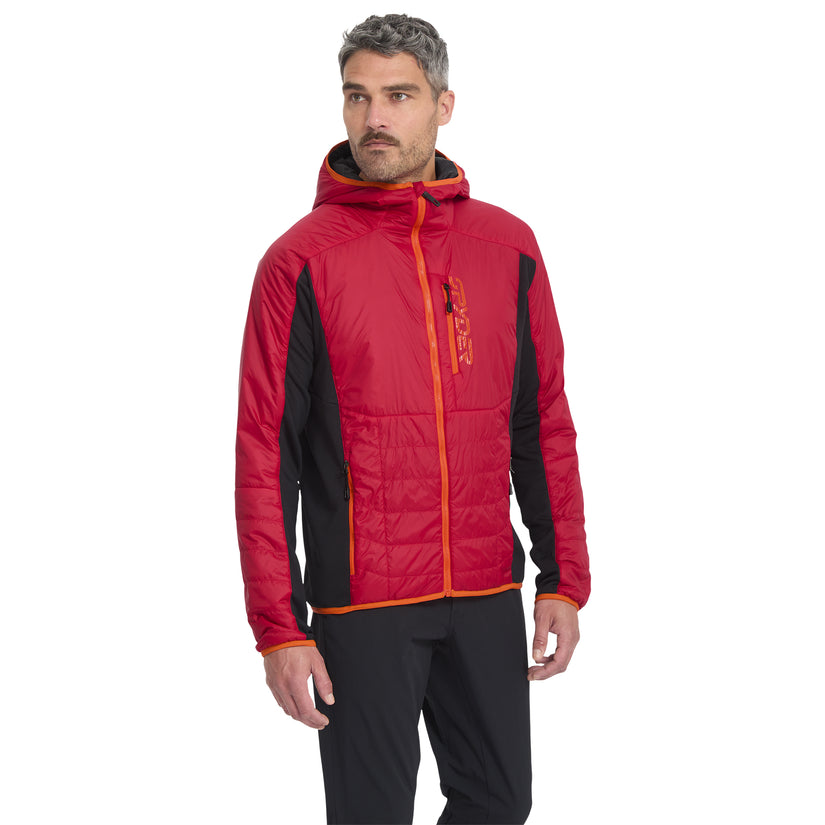 Glissade Hybrid Hooded Jacket - Spyder Red