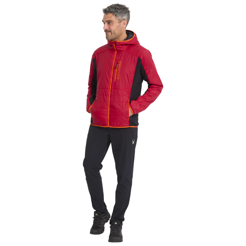 Glissade Hybrid Hooded Jacket - Spyder Red