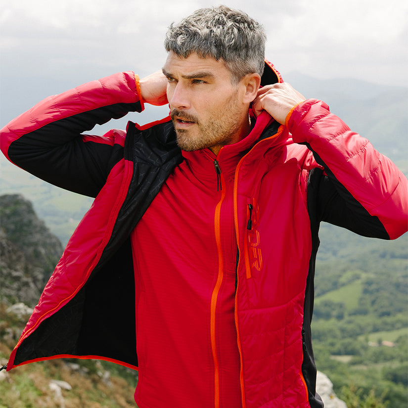 Glissade Hybrid Hooded Jacket - Spyder Red