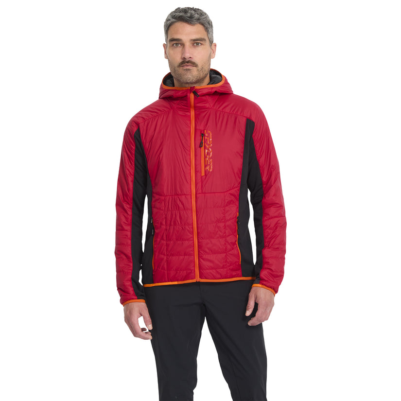 Glissade Hybrid Hooded Jacket - Spyder Red