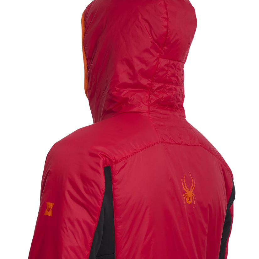 Glissade Hybrid Hooded Jacket - Spyder Red