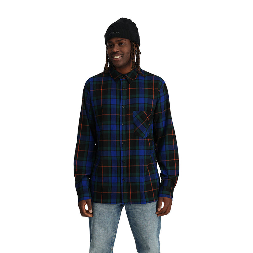 Elevation Flannel - Electric Blue