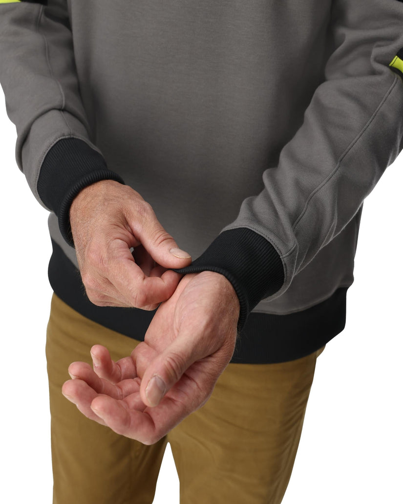 Mens Speed Fleece Crew - Storm