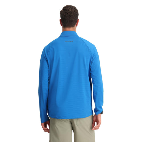 Mens Gridweb Fleece Half Zip - Cobalt
