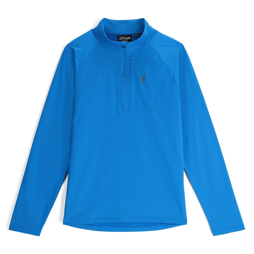 Mens Gridweb Fleece Half Zip - Cobalt