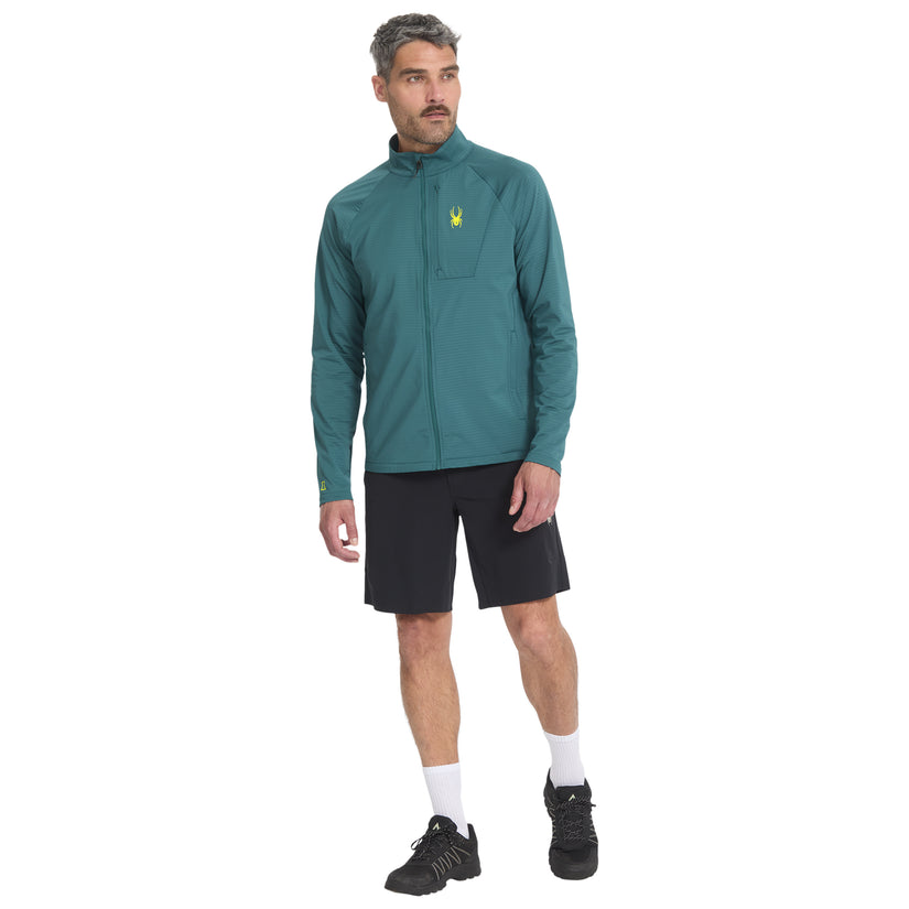 Gridweb Full Zip - Petrol