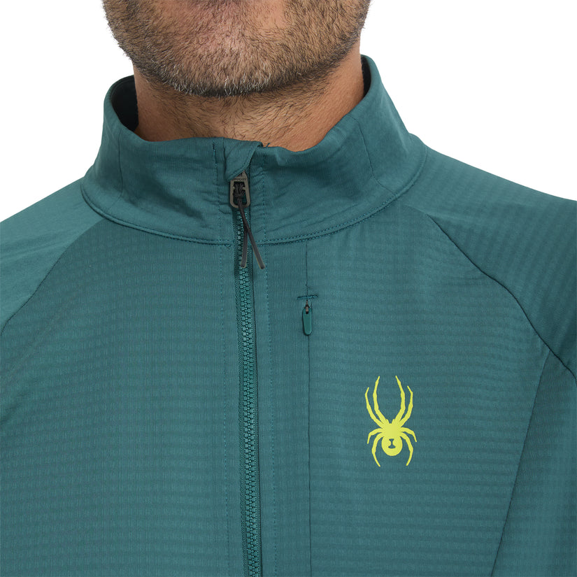 Gridweb Full Zip - Petrol