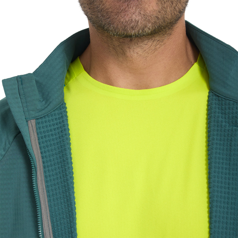 Gridweb Full Zip - Petrol
